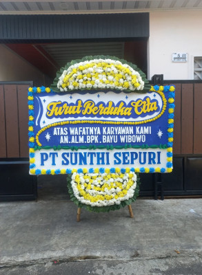 Papan Bunga Duka di Bintarajaya